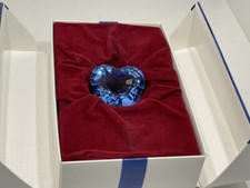 Statua Swarovski cuore blu 4,5