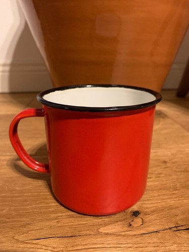 Tazza smaltata vintage - tazza,
