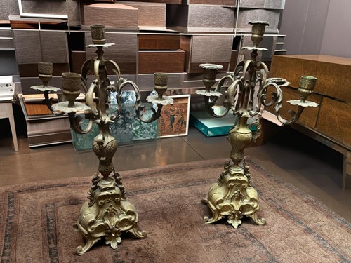 Coppia candelabri in - coppia, di