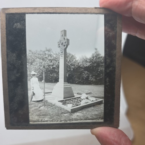 Glass magic lantern - lantern, slide