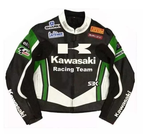 Giacca pelle kawasaki - giacca, moto