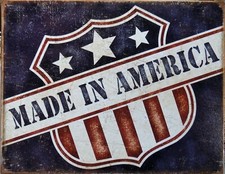 Targa Metallo Vintage USA Made