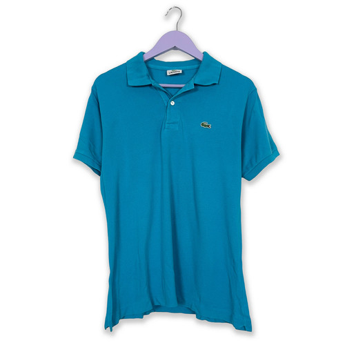 Polo lacoste blu manica - lacoste,