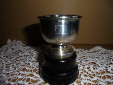 Argento 800 su base in legno portauova