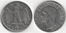 Italia 1 lira, 1940 Amagnetica