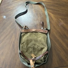 Borsa pane vintage esercito svizzero pelle tela tracolla tracolla sella bici borsa