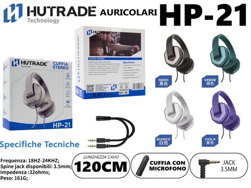 Hutrade cuffie stereo - hutrade, hp-21