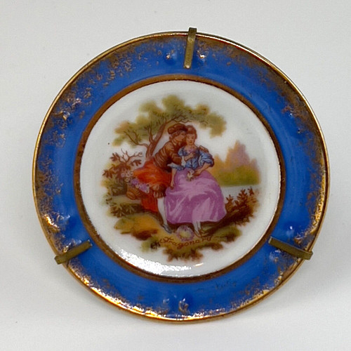 Piatto miniatura limoges c - piatto,