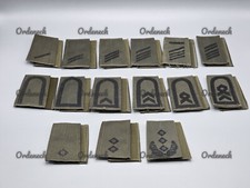 ESERCITO TEDESCO - PASSANTI ESERCITO NERO SU OLIVA - GRADO SELEZIONABILE - VELCRO!