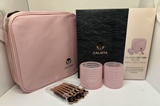 Calista Rulli Volumizzanti Autoaderenti 18 Bigodini Clip Custodia Lunga Media NUOVI CON SCATOLA