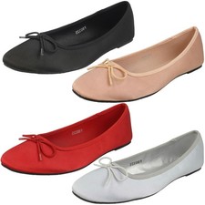 Spot On Ballerine In Satin