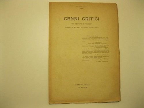 Iozzi oliviero cenni critici - iozzi, oliviero,