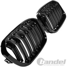 GRIGLIA RADIATORE DOPPIO PONTE SPORT RENI NERO LUCIDO adatta per BMW Serie 1 F20 F21