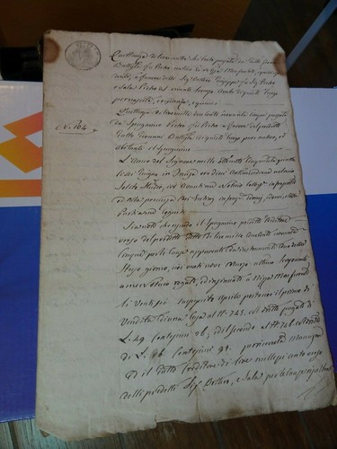 Antico documento carta - , su