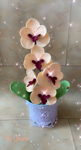 Orchidea all uncinetto - orchidea, all’uncinetto