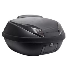 BAULETTO UNIVERSALE NERO CARBONIO COMPLETO DI PIASTRA E SCHIENALINO 52 LT