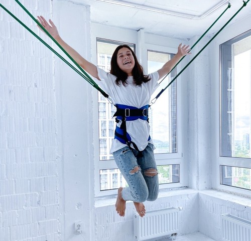 Bungee jump joy - joy, set