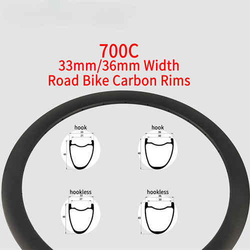 Cerchio carbonio 700c mm - cerchio, 33