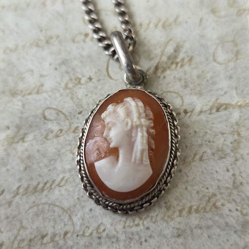Collana ciondolo cammeo - collana,
