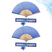  2 Pcs Ventagli Pieghevoli Ventola Pieghevole Ventilatori Portatili