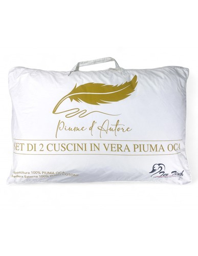 Guanciali piume autore set - d'autore,,