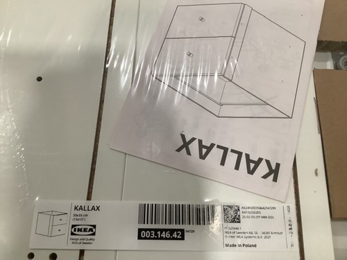 Ikea kallax high - high, white