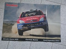 Poster CITROEN XSARA WRC  CARLOS SAINZ  Rally Argentina 2004