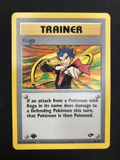 Pokemon Koga 106/132 Gym Challenge Rare First Edition Wizards ENG Vintage Cards