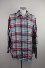 RALPH LAUREN CAMICIA UOMO TG. 2XL MAN CASUAL VINTAGE SHIRT LOGO LINO LINEN