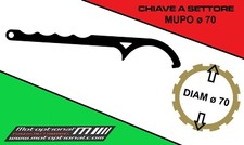 CHIAVE A SETTORE Ø70 X GHIERA REGOLAZIONE PRECARICO MOLLA MONO MUPO