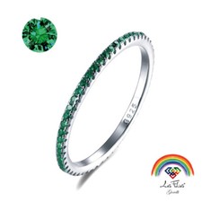 Anello Veretta Girodito Verde