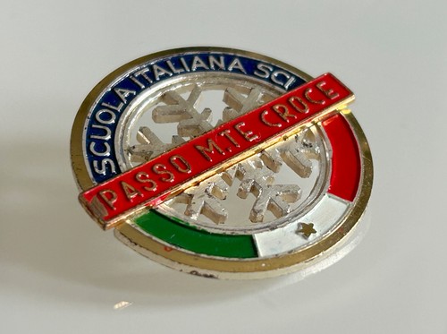 Spilla scuola sci passo - spilla, monte