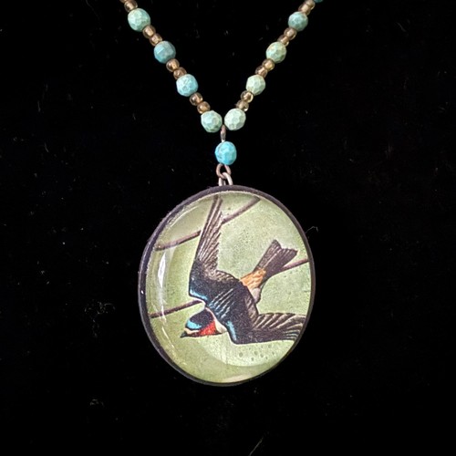 Collana uccellino rondine