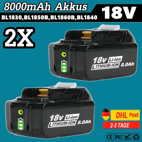 Batteria 18v 8000mah per - 2x,