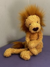 Peluche Jellycat Wild Thing Lion gambe lunghe fagiolo coccoloso morbido raro ritirato