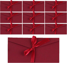 10 Buste Rosse Con Nastro