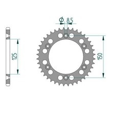 Alu Kettenrad für KTM EXC-F 350 i.e.4T Sixdays 2021 520er 52 Zähne