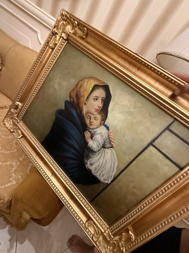 Quadro dipinto madonna - quadro,