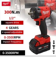 Milwaukee 300Nm 2854-20 Tipo 1/2" Chiave a Percussione Frizione Coppia Alta Riparazione Auto