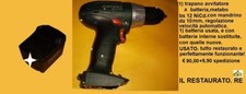 trapano avvitatore a batteria con luce di lavoro, Metabo bs-12 Ni-Cd 12V  2Ah