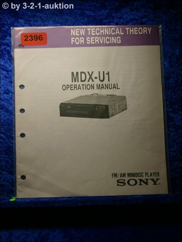 Manuale operativo sony mdx - sony,