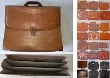 gr4- BORSA CARTELLA PORTADOCUMENTI in vera pelle, vintage, e altre