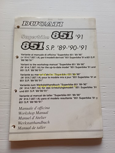 Ducati 851 1989 - ducati, 1989-91-