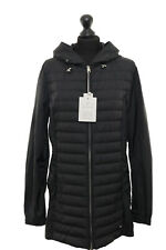 Woolrich Donna Giacca Piumino WS Violet Parka Nero XL Leggero Cappuccio Nuovo