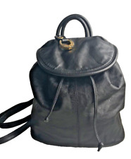 Francesco BIASIA made in Italy borsetta zaino vera pelle nero