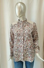 Camicia a fantasia bianco lana