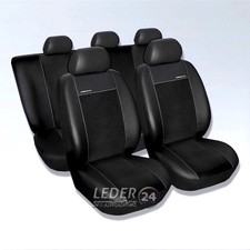 Adatto A per Golf V 5 Bj 2003-2009 Con Bracciolo su Misura Sedili Simipelle Nero