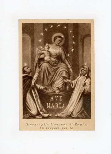 Cartolina madonna di pompei - ,