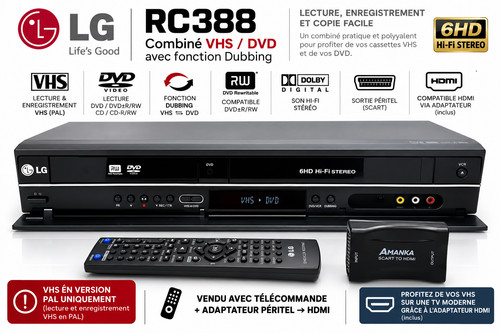 Rc388 combinato vhs - rc388, dvd