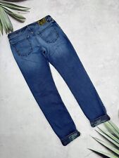 Pantalone denim Jacob Cohen tipo 688c blu jeans e lino mimetico taglia W36 x L34